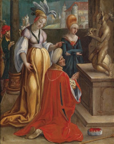 Idolatría de Salomón de Unbekannt Unbekannt
